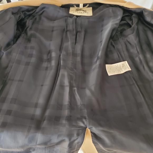 Burberry London Camel "Heronsby" Wool 78% Cashmere 22% Oversized Wrap Coat - Picture 17 of 17